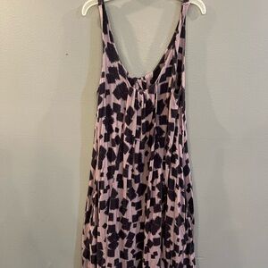 LC Lauren Conrad Purple and Black Geometric Print Dress size Medium